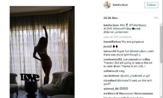 ケイト・ハドソン、インスタグラムでヌードを披露！