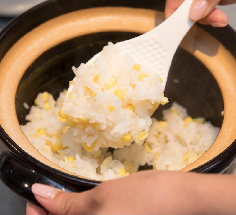 薬膳料理のとうもろこしご飯