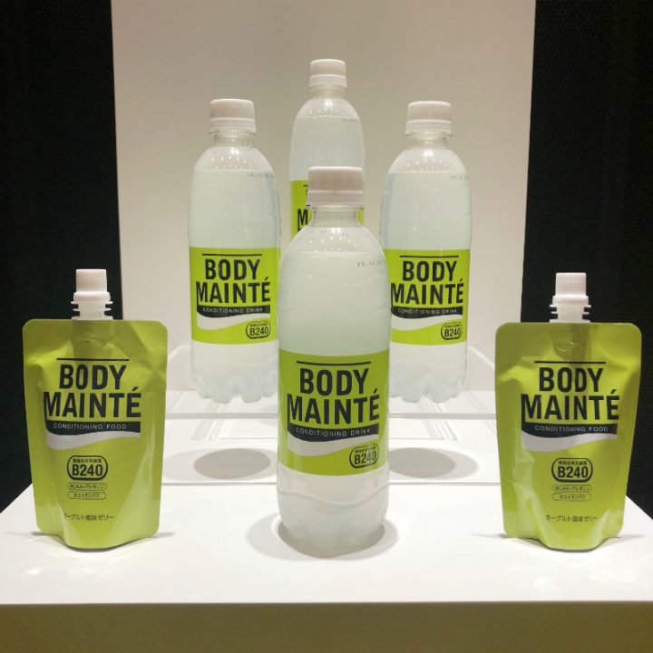 「BODY MAINTE」シリーズのドリンクとゼリー