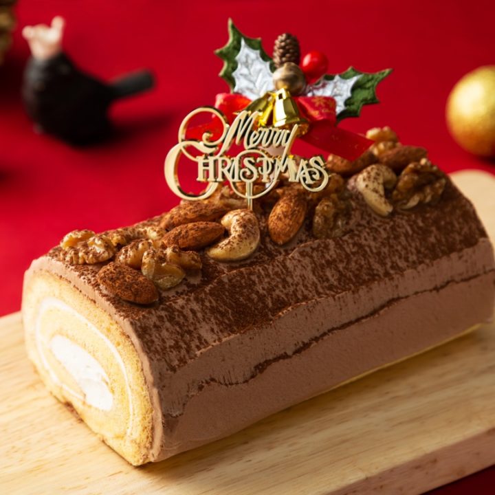 ライザップのクリマスケーキ「ブッシュドノエル」