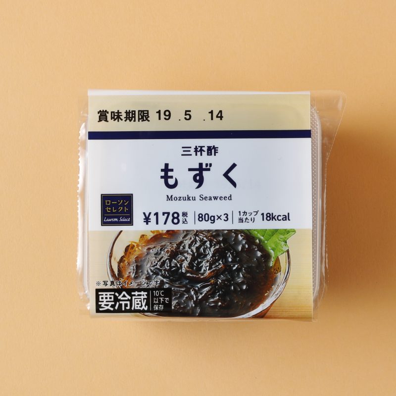 ローソンの味付もずく　三杯酢　80g×3