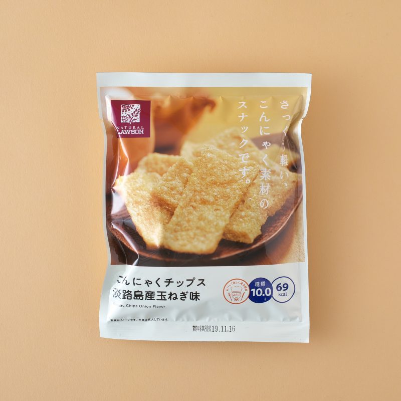 ローソンのこんにゃくチップス　淡路島産玉ねぎ味