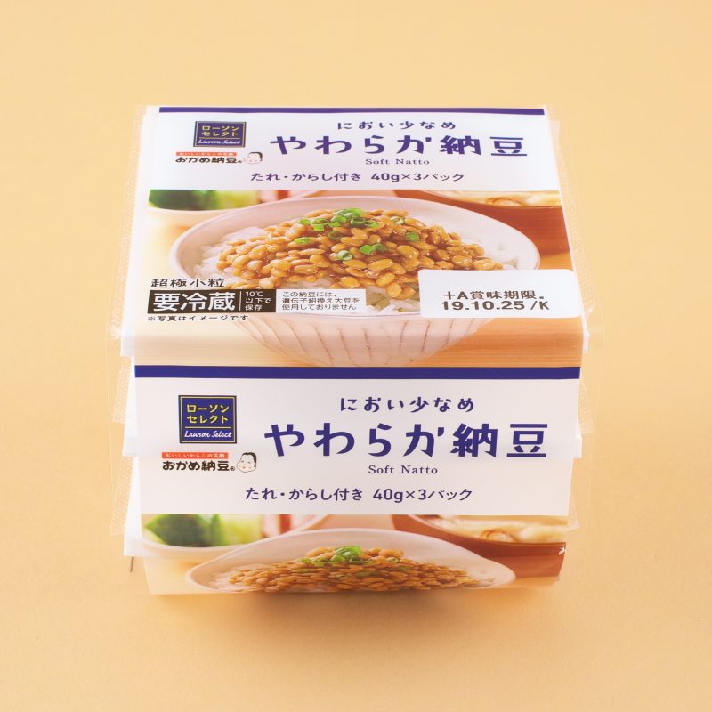 『やわらか納豆　40g×3』（ローソン）78円（税抜）