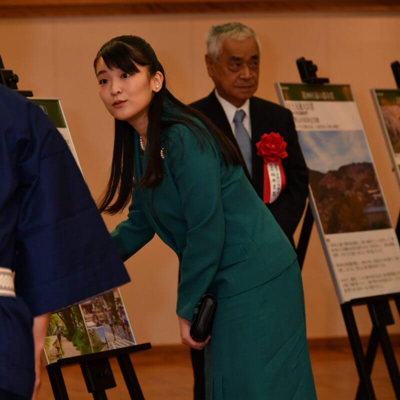 25日午後、東京・港区で行われた「みどりの『わ』交流のつどいに出席された眞子さま