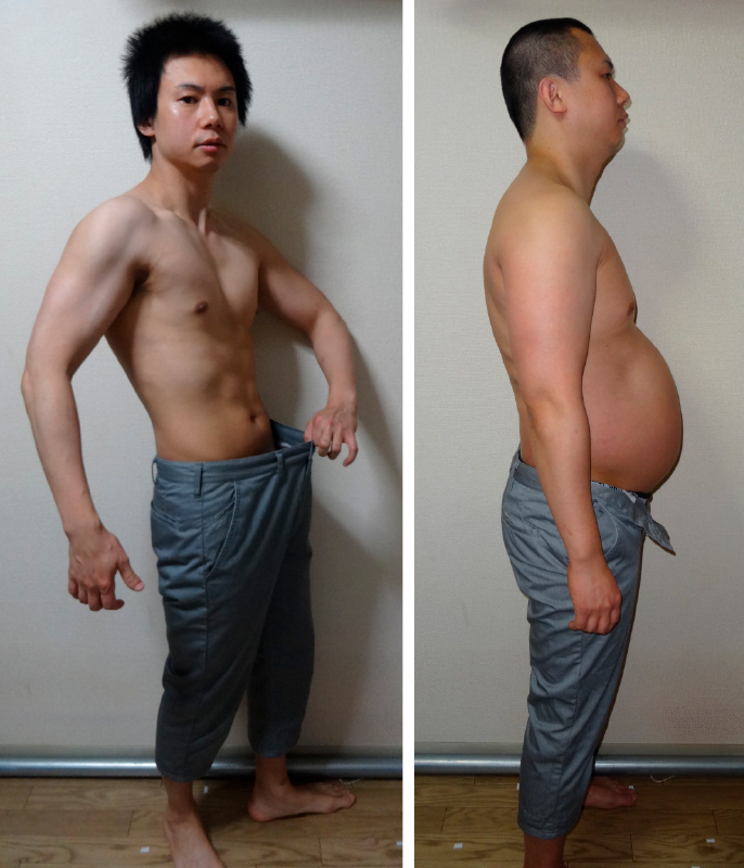 90kg→65kg　石本哲郎さんビフォアアフター画像