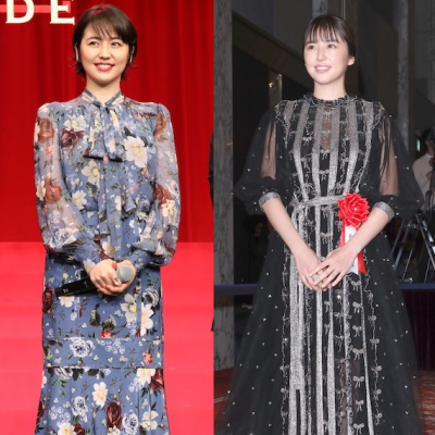 長澤まさみ、花柄から牛柄まで個性的ドレスで7変化【ファッション