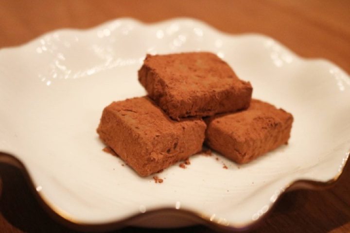 「豆腐deバレンタイン定番の生チョコ」