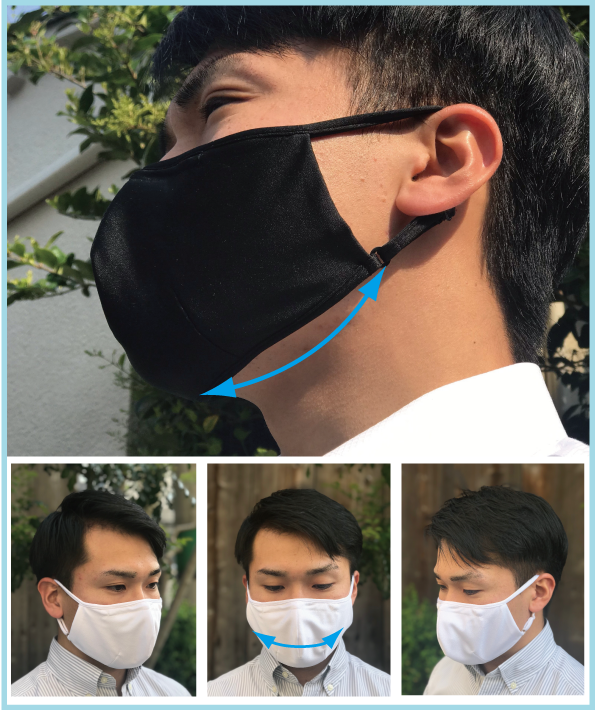 エムズの吸汗速乾・制菌素材を使った超立体の洗える布マスク「triple dart Mask（トリプルダーツマスク）」