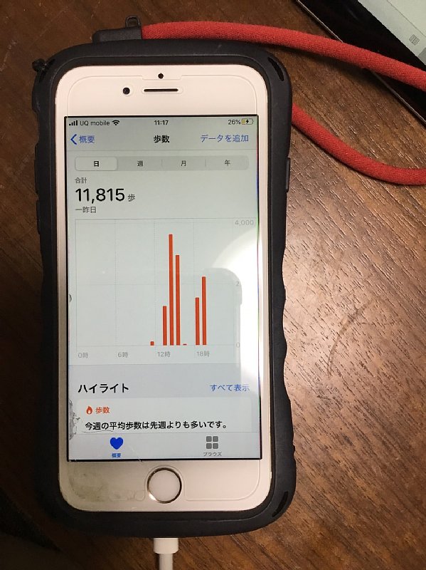 スマホの歩数計