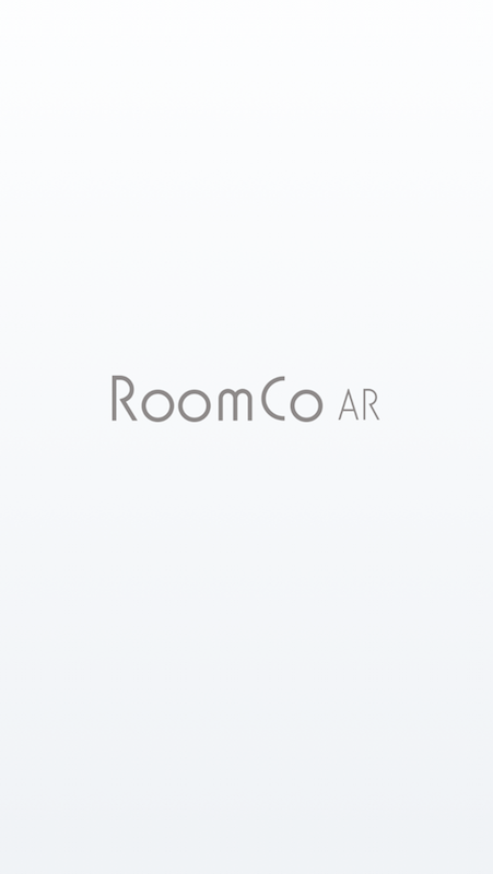 インテリアアプリ「RoomCoAR」のトップ画面