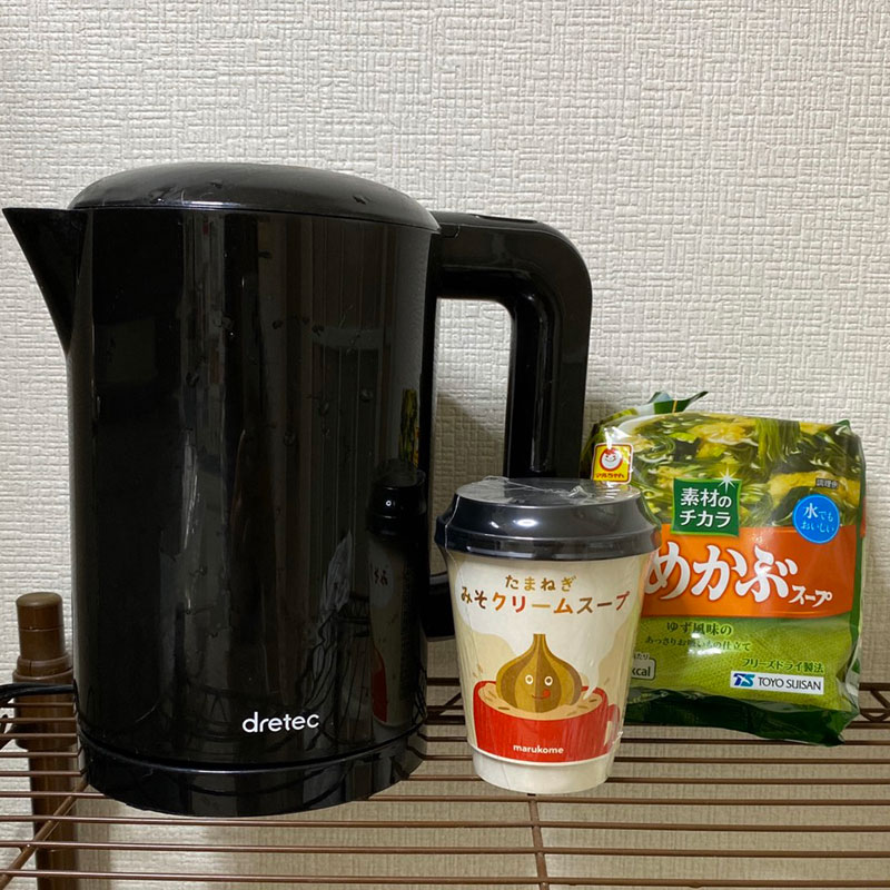 ケトルとお味噌汁