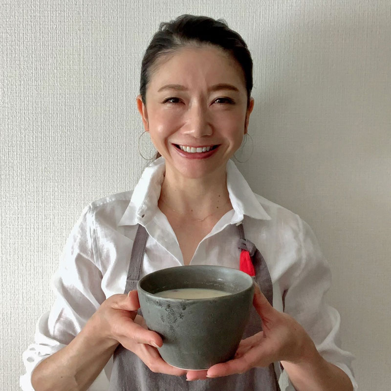 市橋有里と「ホタテの免疫力UPスープ」