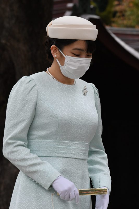 鎮座100年祭を迎えた東京・代々木の明治神宮を参拝された眞子さま