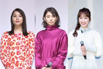 石田ゆり子は鮮やかピンク、川栄李奈は甘系ブルー｜女優4人が寒色＆暖色で魅せる