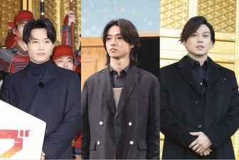 山崎賢人、新田真剣佑、鈴木伸之、高良健吾のダークな“冬色”コーデ！