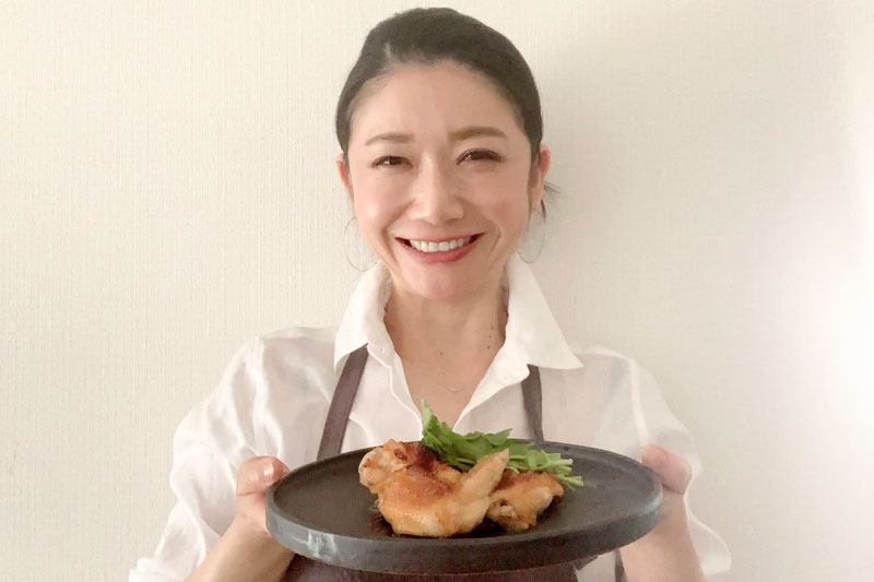 市橋有里がレシピ考案した「鶏肉のゆず茶ロースト」