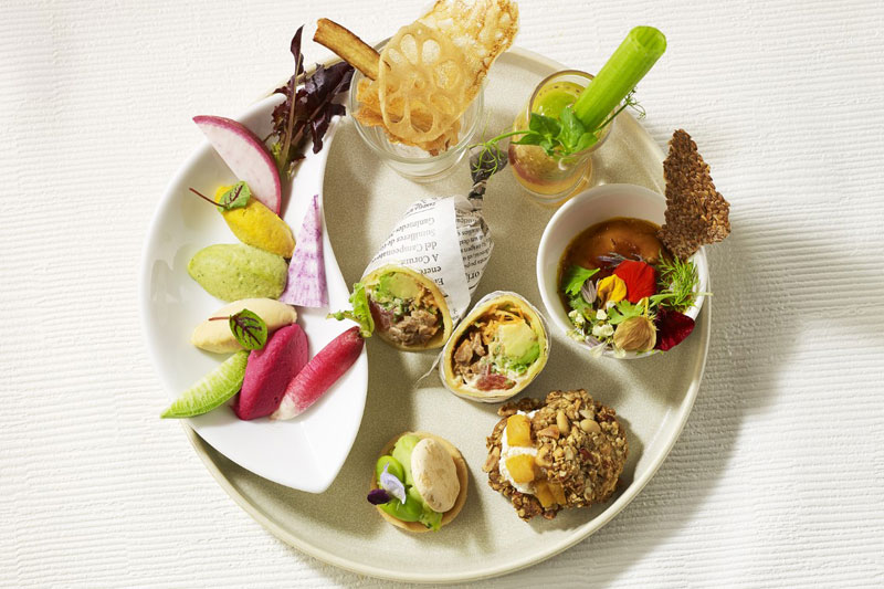 「ザ・プリンス パークタワー東京」「Vegan Afternoon Tea～Playful Colors～」Savory Plate