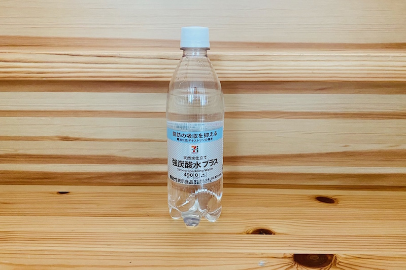 『7プレミアム　強炭酸水プラス　490ml』（セブン-イレブン）108円（税込）