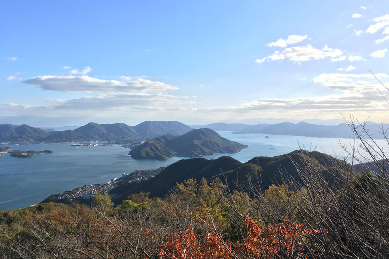 竜王山山頂からの景色