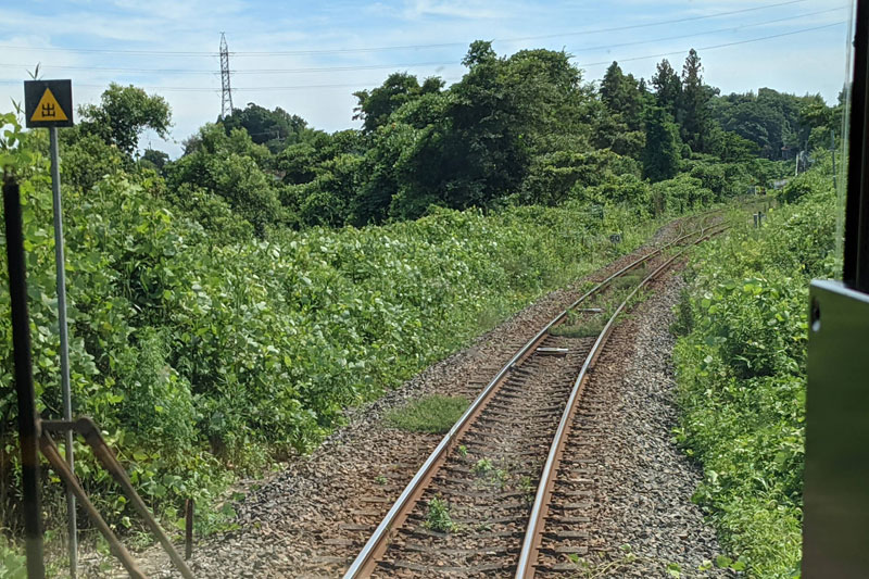 電車から見える風景