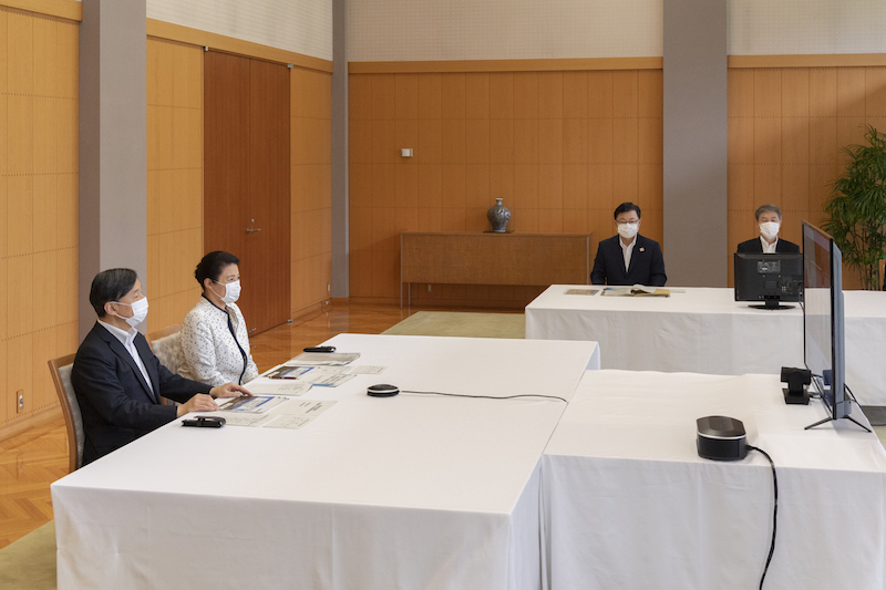 こどもの日にちなみ、熊本県と鹿児島県の学校をオンラインにてご視察された天皇皇后両陛下