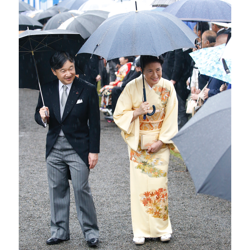 晴れやかな着物姿（2018年11月9日、Ph／JMPA）