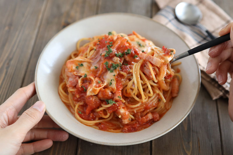 おうちでお店超えパスタが作れる！「カマンベール トマトパスタ」レシピ