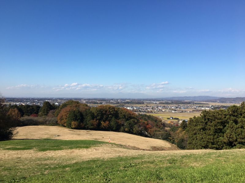 山の中腹からは絶景を望める