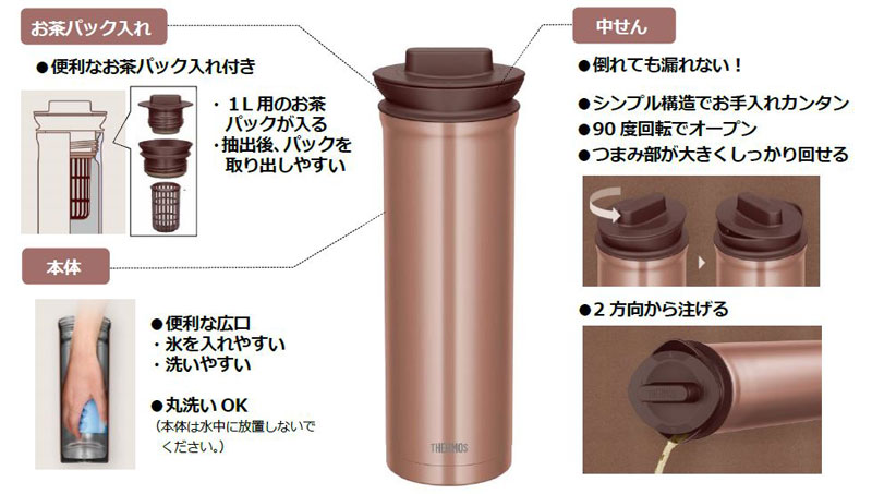 サーモス ステンレスポット（TTD-1000） 