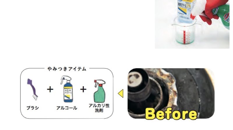 アブラ汚れを落とす代表的な洗剤は『キッチンマジックリン』