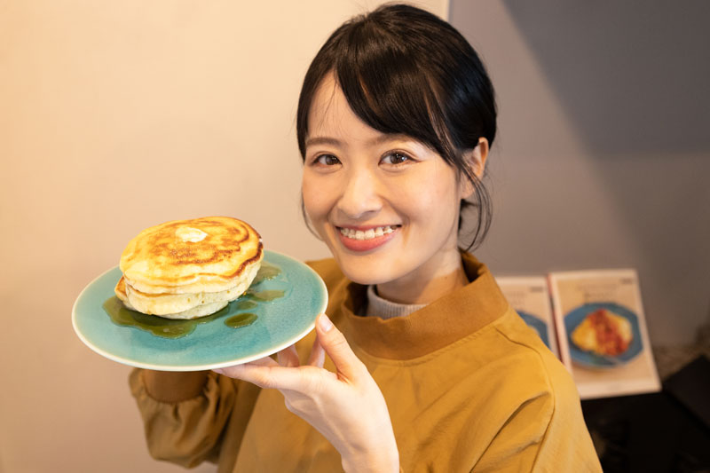 もあいかすみ、パンケーキ