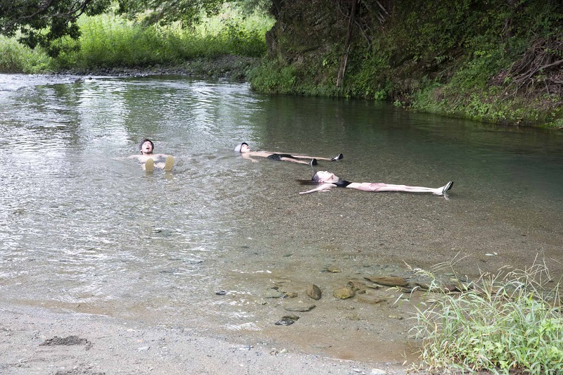 水風呂にはいるときは一気に！