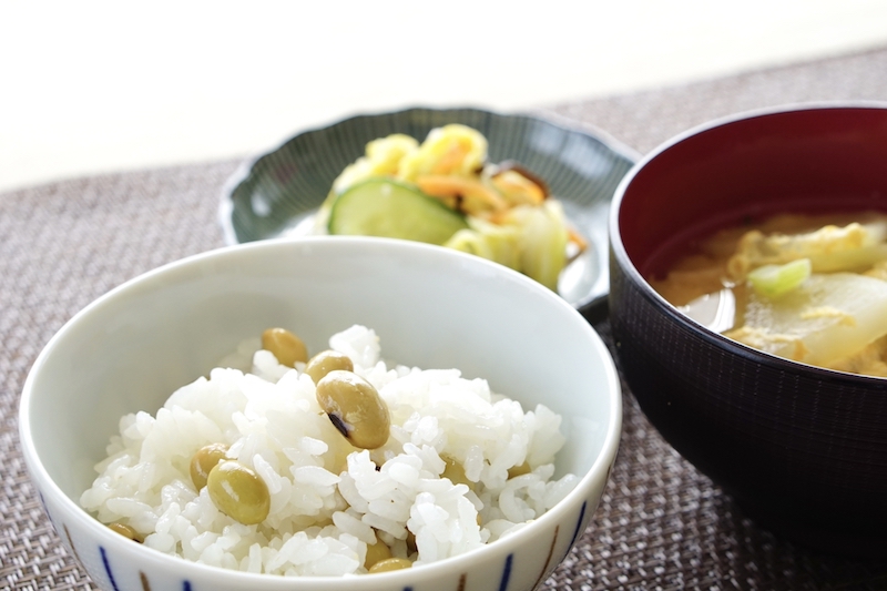 豆ご飯の定食