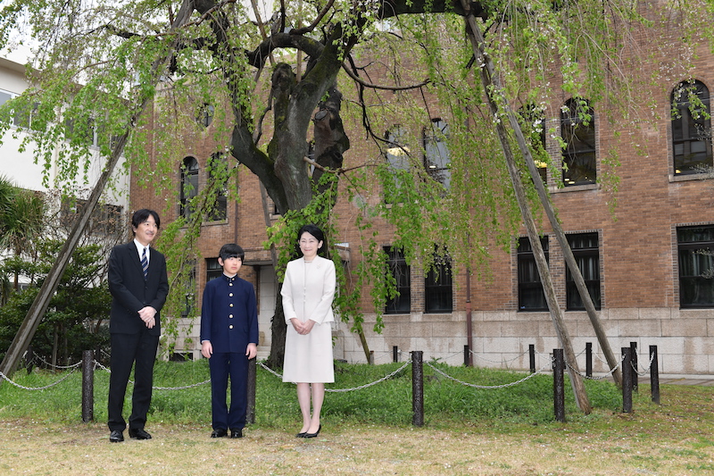 身長が大きくなられた悠仁さま（2019年4月8日、Ph／JMPA）