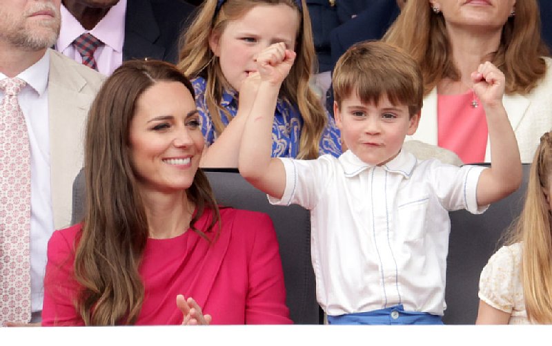 ルイ王子も元気いっぱいだった（2022年6月5日、Ph／GettyImages）