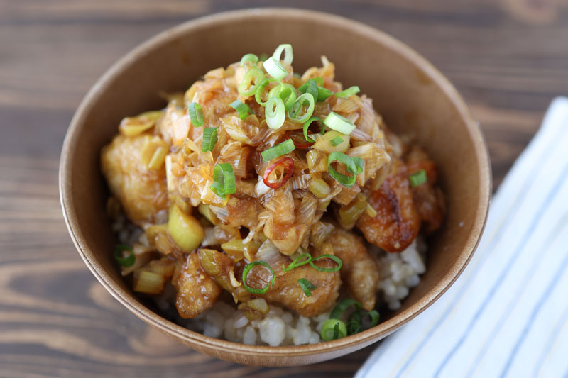 「脱帽 さっぱり鶏ねぎ南蛮丼」