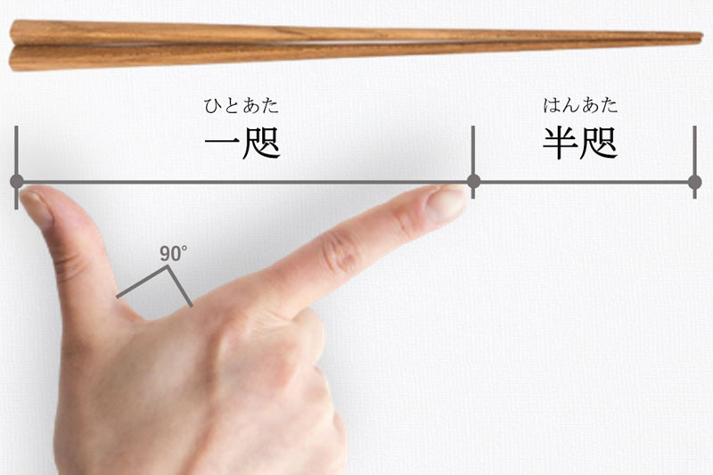 お箸の適切な長さは「一咫半」