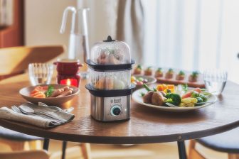 ゆで卵作りも簡単！ヘルシーな蒸し料理を手軽においしく作れるハイパワー蒸し器