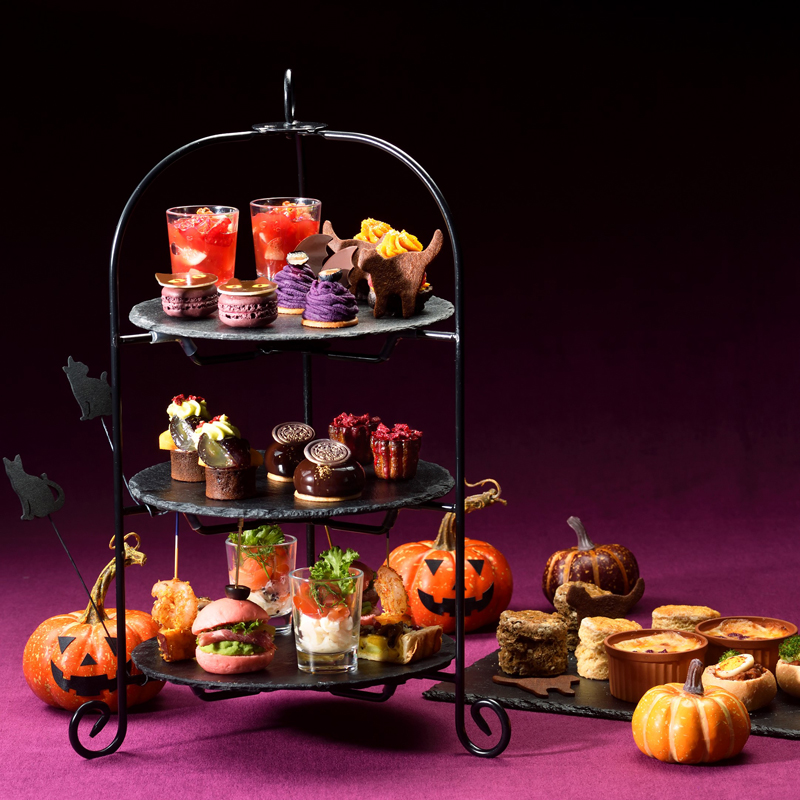 10月限定ハロウィーン仕様の『Autumn Afternoon Tea ～Chat Noir～』