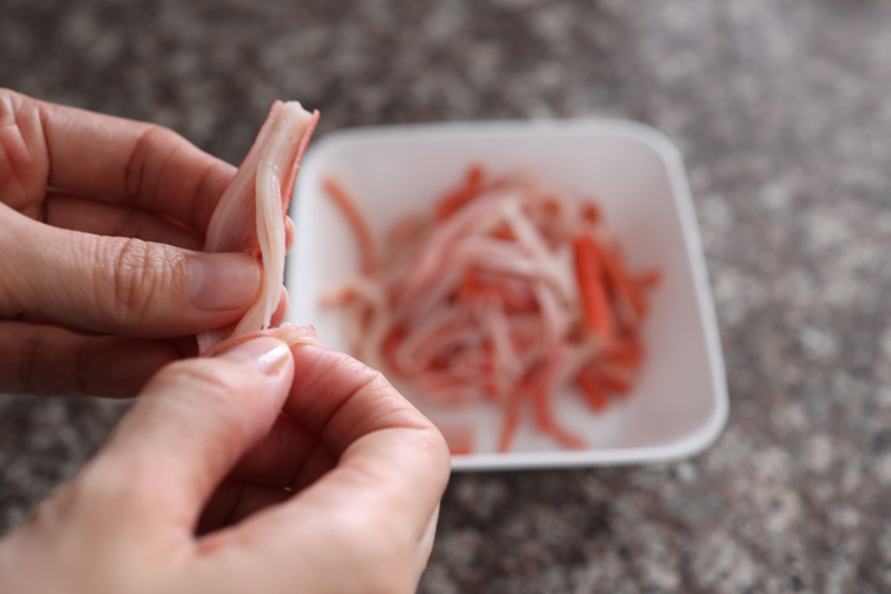 瞬殺 かにかま天津飯」