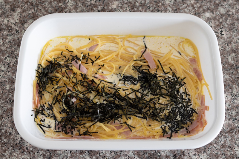 高級イタリアンの味をレンチンで再現!?「極み 海苔クリームパスタ」