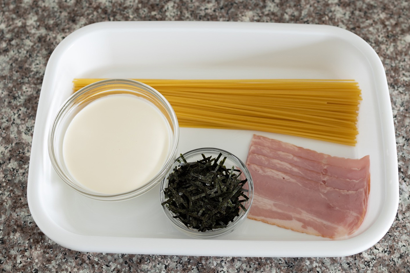 高級イタリアンの味をレンチンで再現!?「極み 海苔クリームパスタ」