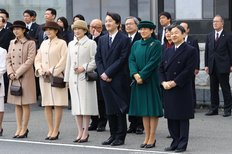 雅子さまの鮮やかなグリーンが際立つ（2017年2月28日、Ph／JMPA）