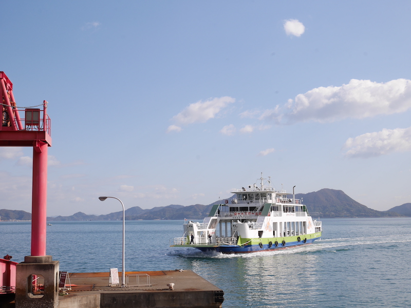 忠海港からは約15分。アクセスがよく、気軽に訪れることができる（大久野島：広島県）