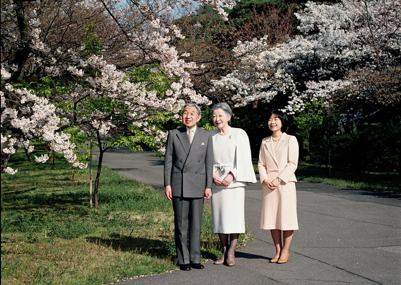 ご家族での思い出となったようだ（2015年4月、Ph／宮内庁）