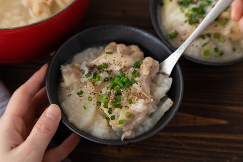 想像以上にやわらか＆とろとろ！優しい味の「極み 大根入り鶏がゆ」