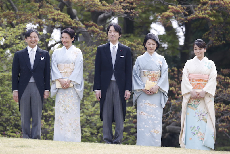 2017年4月の春の園遊会にご出席の皇室の方々