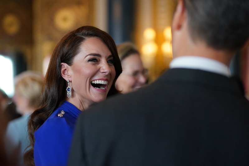 エリザベス女王の母のイヤリングをつけたキャサリン皇太子妃（2023年5月5日、Ph／GettyImages）