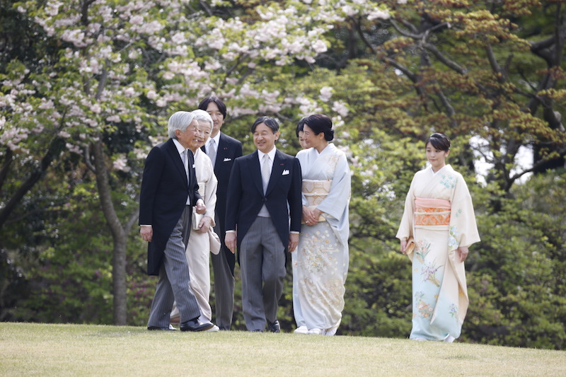 2017年4月、雅子さまが13年半ぶりに出席された春の園遊会の様子