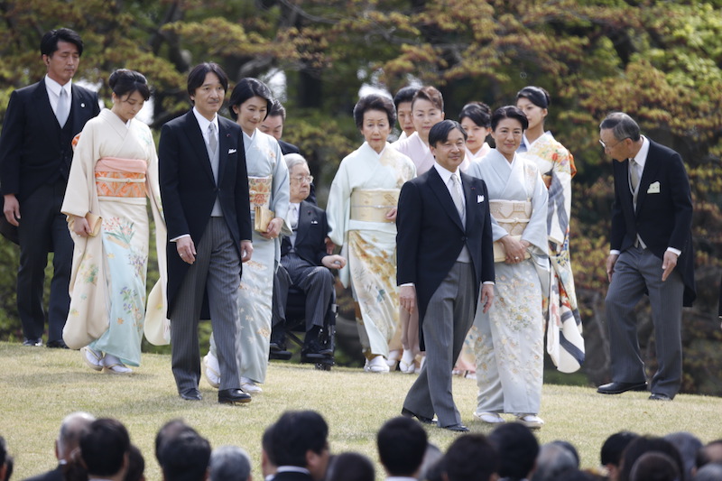 晴天に恵まれた園遊会（2017年４月20日、Ph／JMPA）